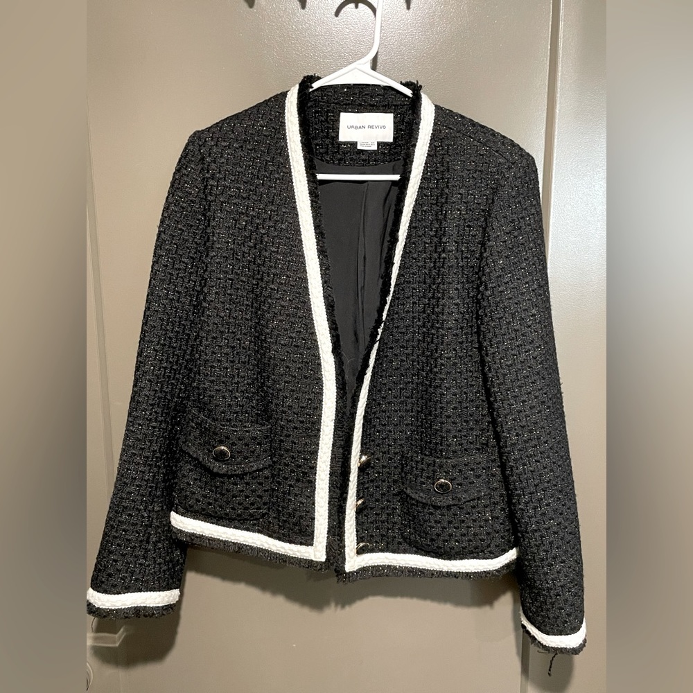 Urban Revivo Women‘s Tweed Jacket Size L